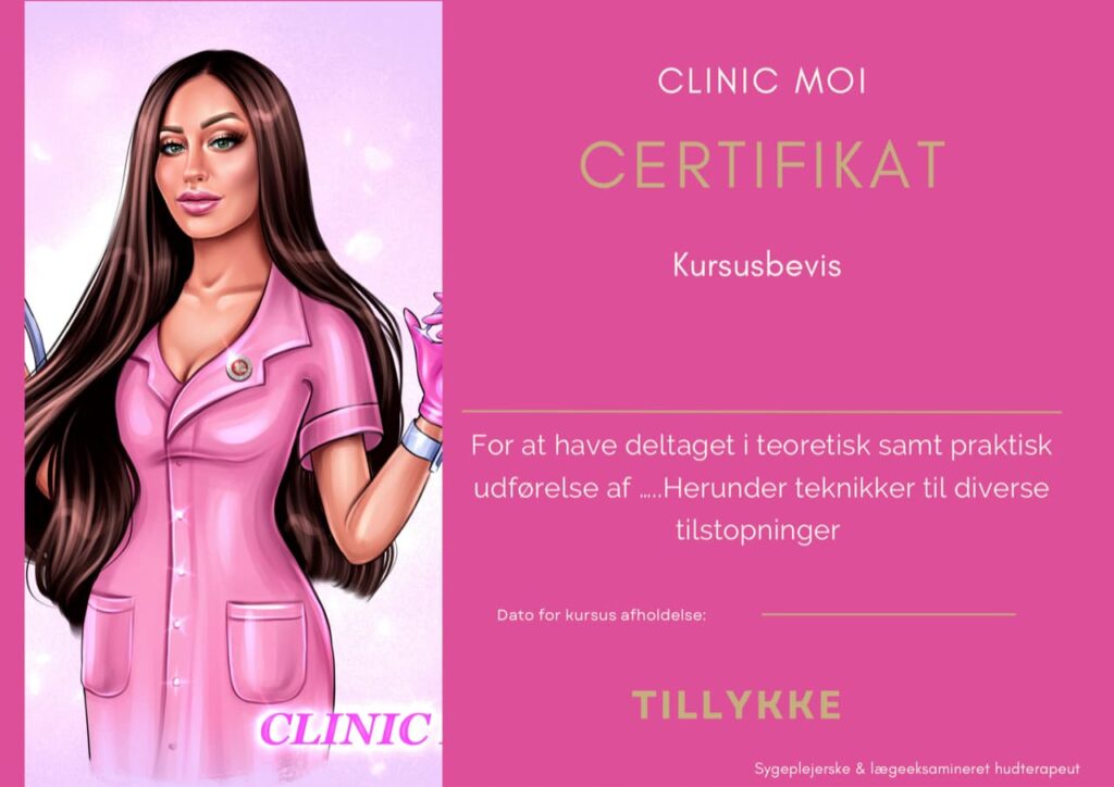 Clinic Moi Academy kursuscertifikat